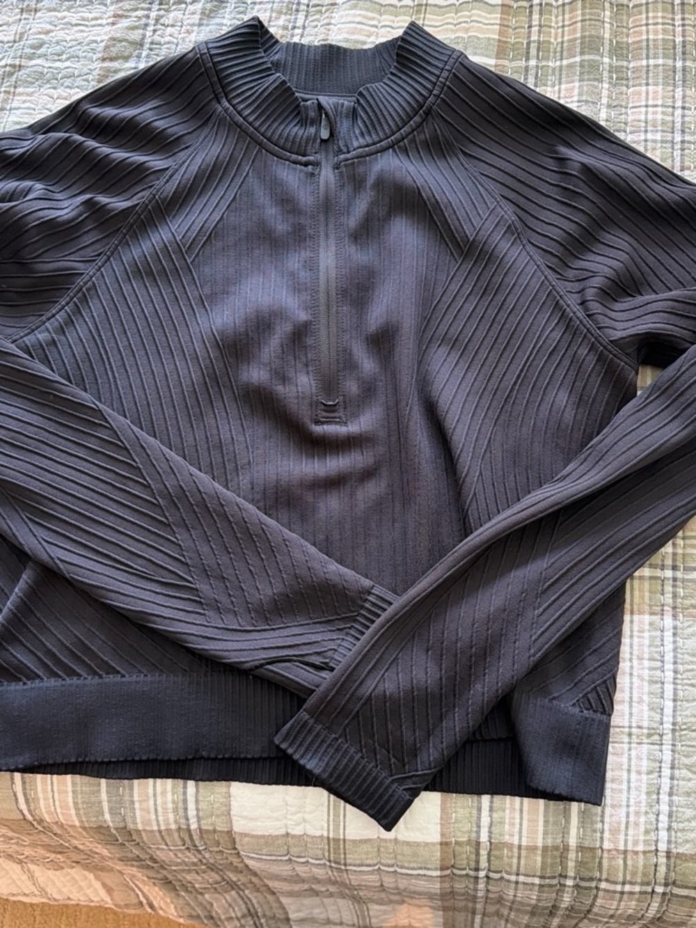 lululemon athletica Ribbed Half-Zip Pullover - Black